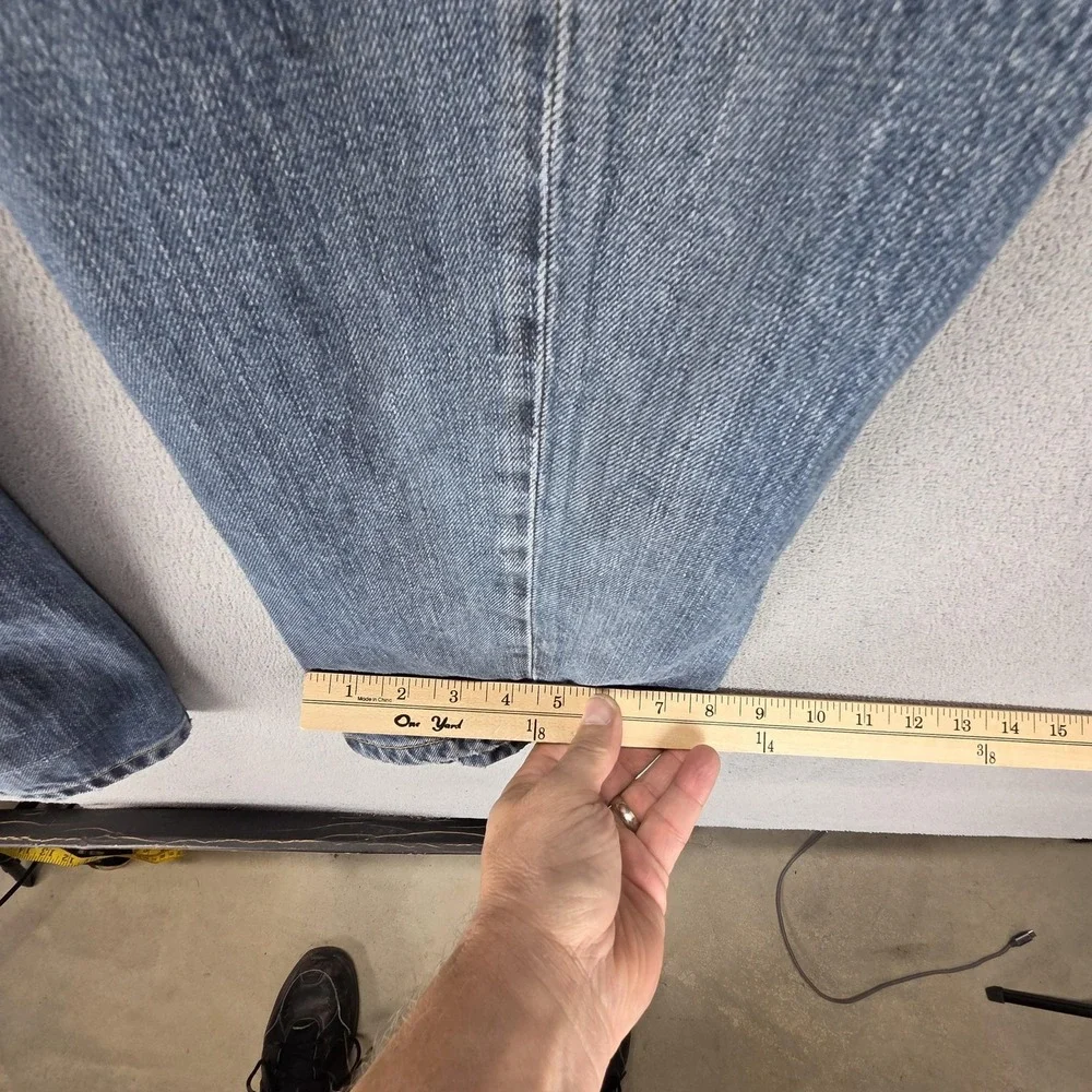Vintage Levis Engineered Jeans Mens 31x34 Blue Twisted Flap Pocket Double Knee